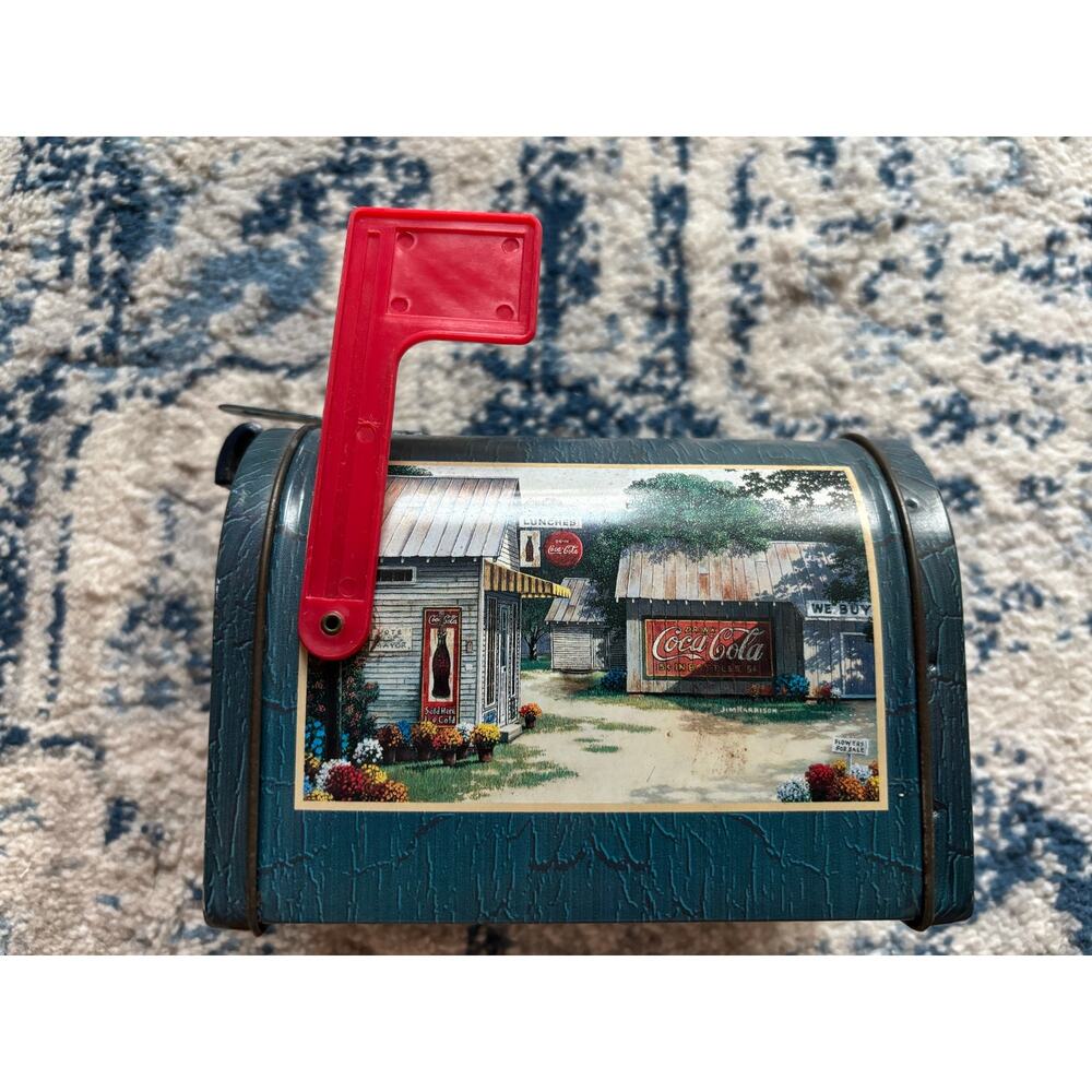 Coca Cola mailbox tin 1999